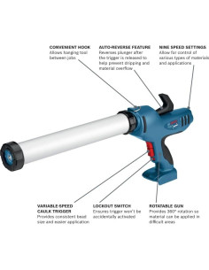 Pistola de Calafateo Bosch GCG18V-20N 18V 20oz Sin Cable 2