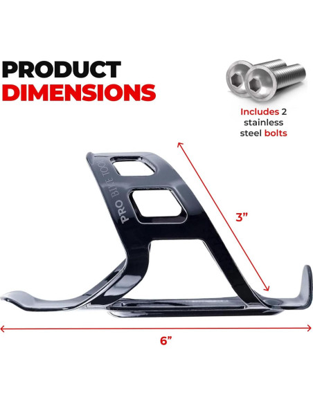 Soporte para Botella de Agua PRO BIKE TOOL, Aluminio Negro