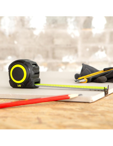 Cinta Métrica Komelon TC16 4.88m con Control de Retracción