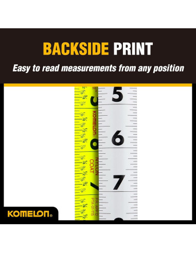 Cinta Métrica Komelon TC16 4.88m con Control de Retracción