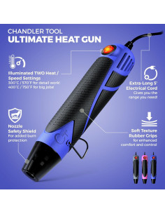 Pistola de Calor Mini Chandler Tool CTHGBB Doble Temperatura 2