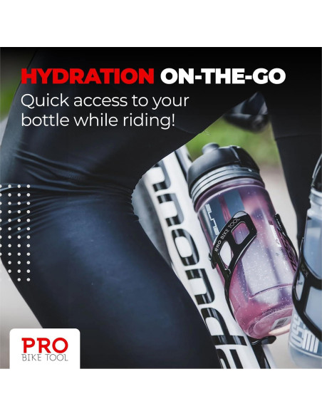 Soporte para Botella de Agua PRO BIKE TOOL, Aluminio Negro