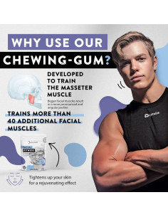 Chicle de Mandíbula Jawliner Arándano 1 Cuenta Sin Azúcar 2