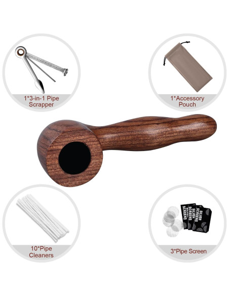 Conjunto de Pipas de Tabaco Joyoldelf Billiard Mini con Estuche