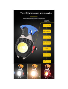 Linterna COB Multifuncional YUJUN 800 Lúmenes Recargable 2