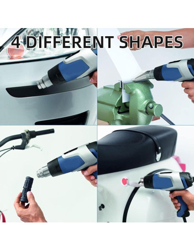 Kit de 4 Boquillas de Acero Inoxidable para Pistola de Calor