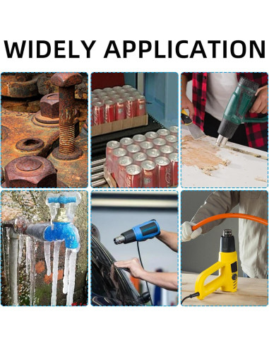 Kit de 4 Boquillas de Acero Inoxidable para Pistola de Calor