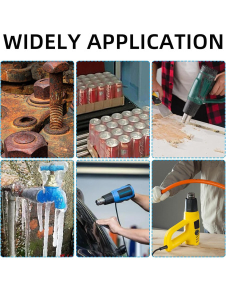 Kit de 4 Boquillas de Acero Inoxidable para Pistola de Calor