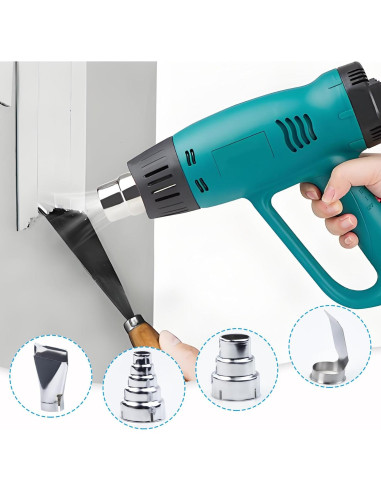 Kit de 4 Boquillas de Acero Inoxidable para Pistola de Calor