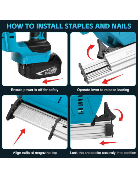 Clavadora de Clavos Inalámbrica Yutesiri 18V para Makita