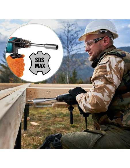 Conductor de Varilla de Tierra SDS-Max Mdkave 25.4 cm Duradero