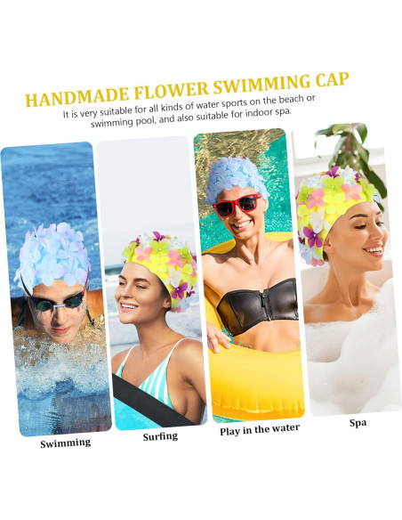 Gorro de Natación Floral IMIKEYA para Mujeres - Comodidad y Estilo Gorro de Natación Floral IMIKEYA para Mujeres - Comodidad y Estilo