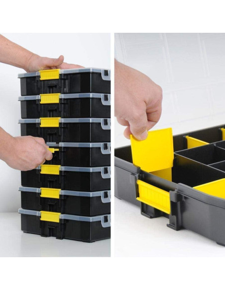 Organizador STANLEY Sort Master Junior 14 Compartimentos 37.5x28.5cm