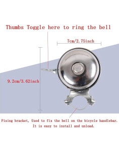 Campana de Bicicleta Retro GOODKSSOP Doble Sonido 120dB 2