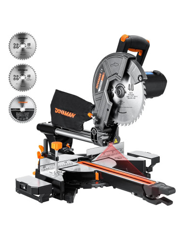 Sierra Ingletadora DOVAMAN 10" Deslizante con Guía Láser
