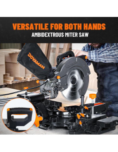 Sierra Ingletadora DOVAMAN 10" Deslizante con Guía Láser 2