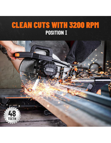 Sierra Ingletadora DOVAMAN 10" Deslizante con Guía Láser