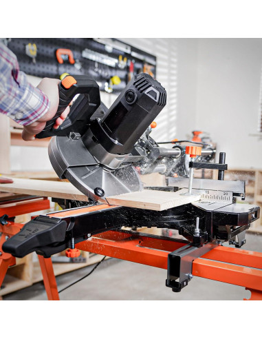 Sierra Ingletadora DOVAMAN 10" Deslizante con Guía Láser