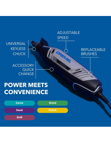 Dremel 4300 Kit Herramienta Rotativa 45 Piezas 5000-35000 RPM