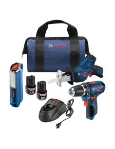 Kit de Herramientas Eléctricas Bosch GXL12V-310B22 3 Piezas