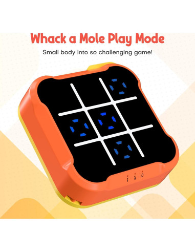 Juego Electrónico 4 en 1 Bacare - Tic Tac Toe, Memoria, Whack-a-Mole