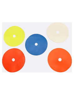 Juego de 50 Marcadores de Goma Fluorescentes para Fútbol 15.24 cm