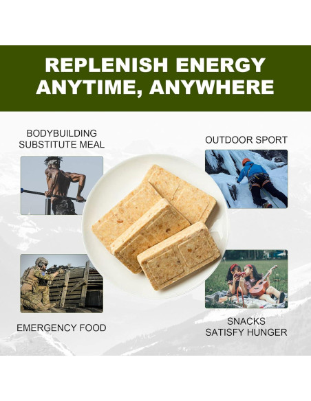 Raciones de Comida de Emergencia BDH - 20 Bolsas 18400 Calorías