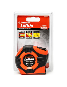 Cinta Métrica Lufkin Quickread 4.88 m Naranja Alta Visibilidad