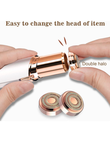 Afeitadora Facial INNOBEAUT N1-2HW para Mujeres con 2 Cabezales
