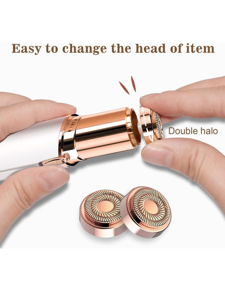 Afeitadora Facial INNOBEAUT N1-2HW para Mujeres con 2 Cabezales