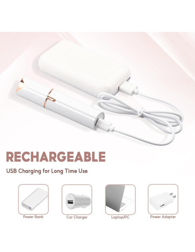 Afeitadora Facial INNOBEAUT N1-2HW para Mujeres con 2 Cabezales