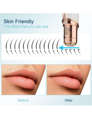 Afeitadora Facial INNOBEAUT N1-2HW para Mujeres con 2 Cabezales