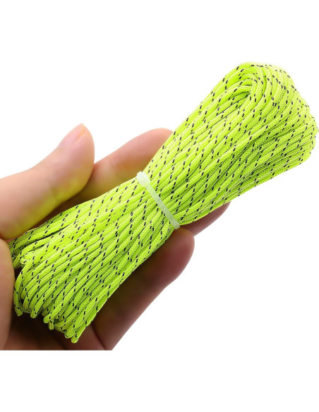 Cuerda de Campaña Reflectante 20m ThreeBulls 1.8mm Verde