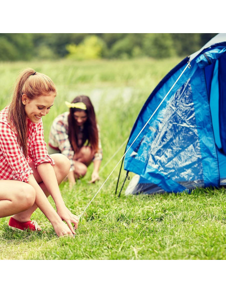 Cuerda de Campaña Reflectante 20m ThreeBulls 1.8mm Verde