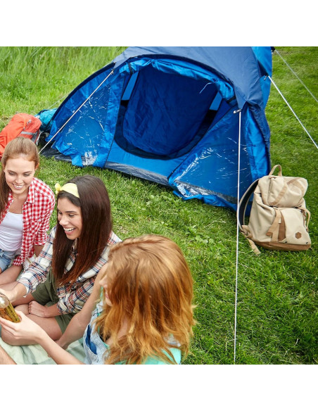Cuerda de Campaña Reflectante 20m ThreeBulls 1.8mm Verde