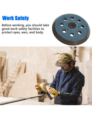 Pad de Reemplazo para Lijadora DeWalt 5 Pulgadas 8 Agujeros