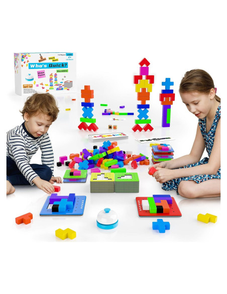 Juego de Mesa 4-en-1 Montessori Yunhe - 120 Piezas para Niños 4+