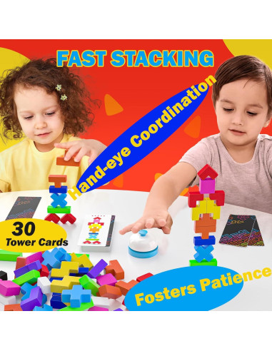 Juego de Mesa 4-en-1 Montessori Yunhe - 120 Piezas para Niños 4+