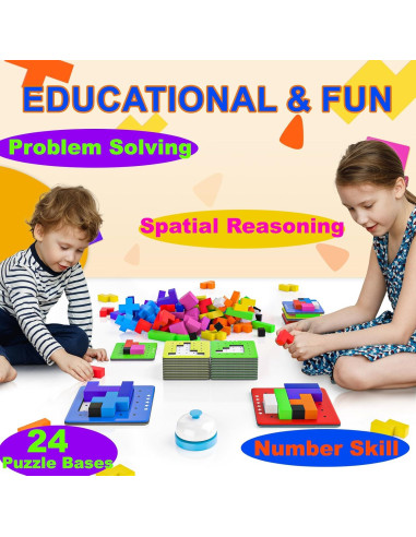 Juego de Mesa 4-en-1 Montessori Yunhe - 120 Piezas para Niños 4+