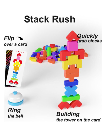 Juego de Mesa 4-en-1 Montessori Yunhe - 120 Piezas para Niños 4+