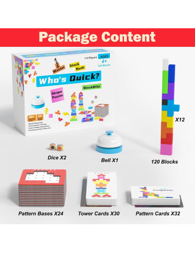 Juego de Mesa 4-en-1 Montessori Yunhe - 120 Piezas para Niños 4+