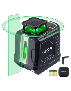 Nivel láser verde Firecore 360 autolevelante con soporte
