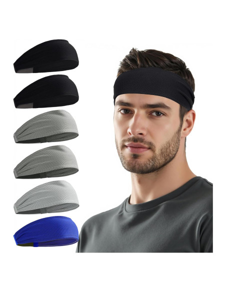 Cinta de Cabeza Deportiva Sukeen para Hombres - Enfriamiento, Antideslizante, Secado Rápido