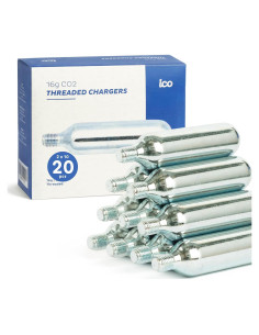 Cartuchos de CO2 ICO 20pcs 16g para Infladores de Bicicleta