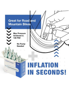 Cartuchos de CO2 ICO 20pcs 16g para Infladores de Bicicleta 2