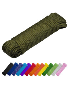 Cuerda Utilitaria TECEUM 27.5m x 6.35mm Verde Militar