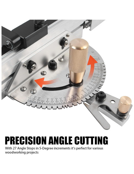 Medidor de Inglete de Precisión JCFANTS 44.96 cm Aluminio