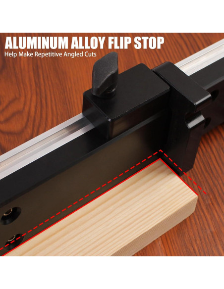 Medidor de Inglete de Precisión JCFANTS 44.96 cm Aluminio