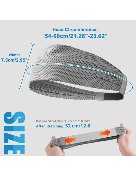 Cinta de Cabeza Deportiva Sukeen para Hombres - Enfriamiento, Antideslizante, Secado Rápido