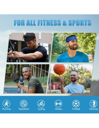 Cinta de Cabeza Deportiva Sukeen para Hombres - Enfriamiento, Antideslizante, Secado Rápido